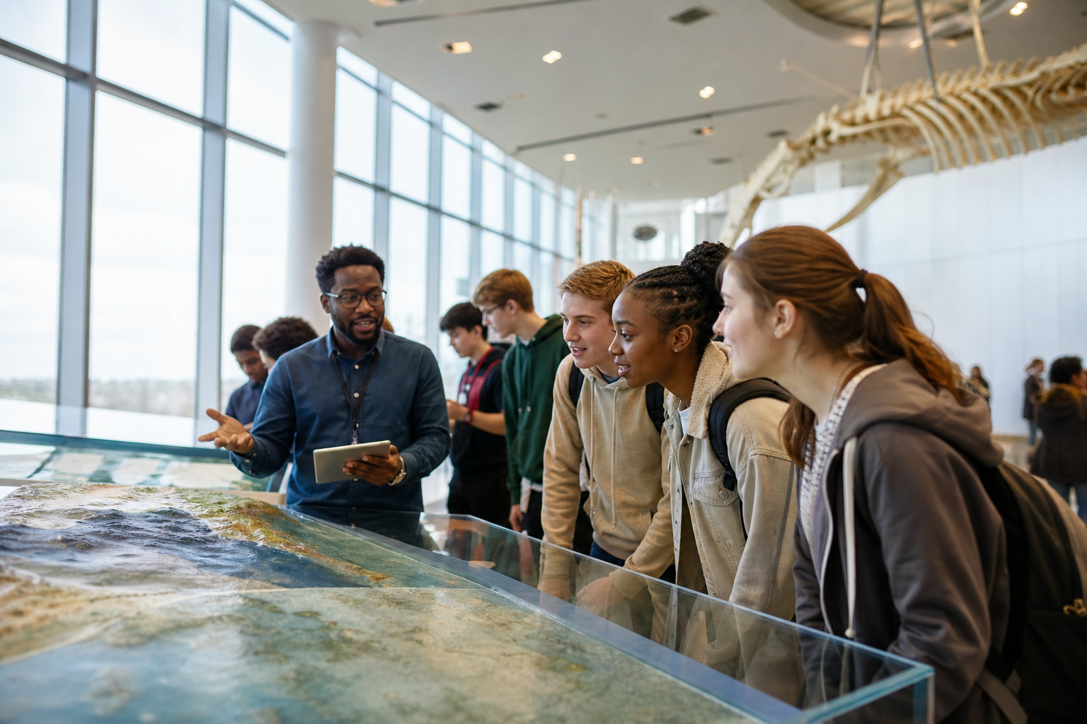 School Children at museum