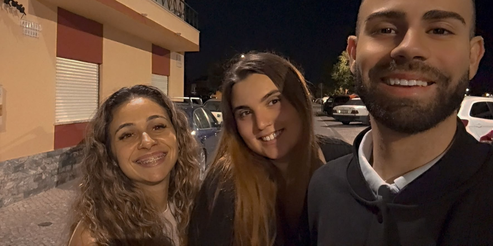 Lara with Friends In Portuagal
