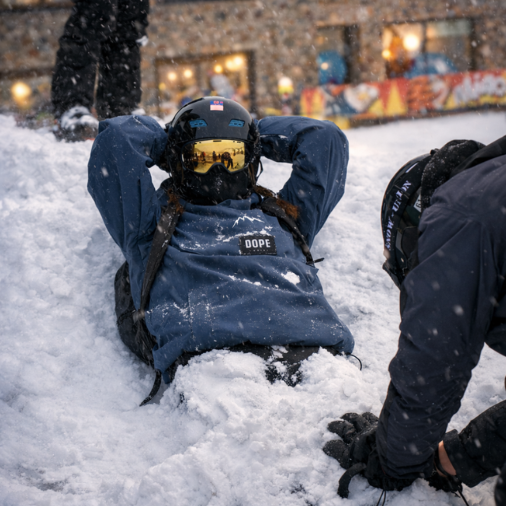 Student Relaxing on an activ4 school ski trip