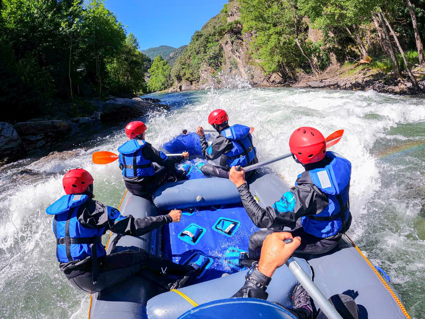 White water rafting in the Pyrenees
