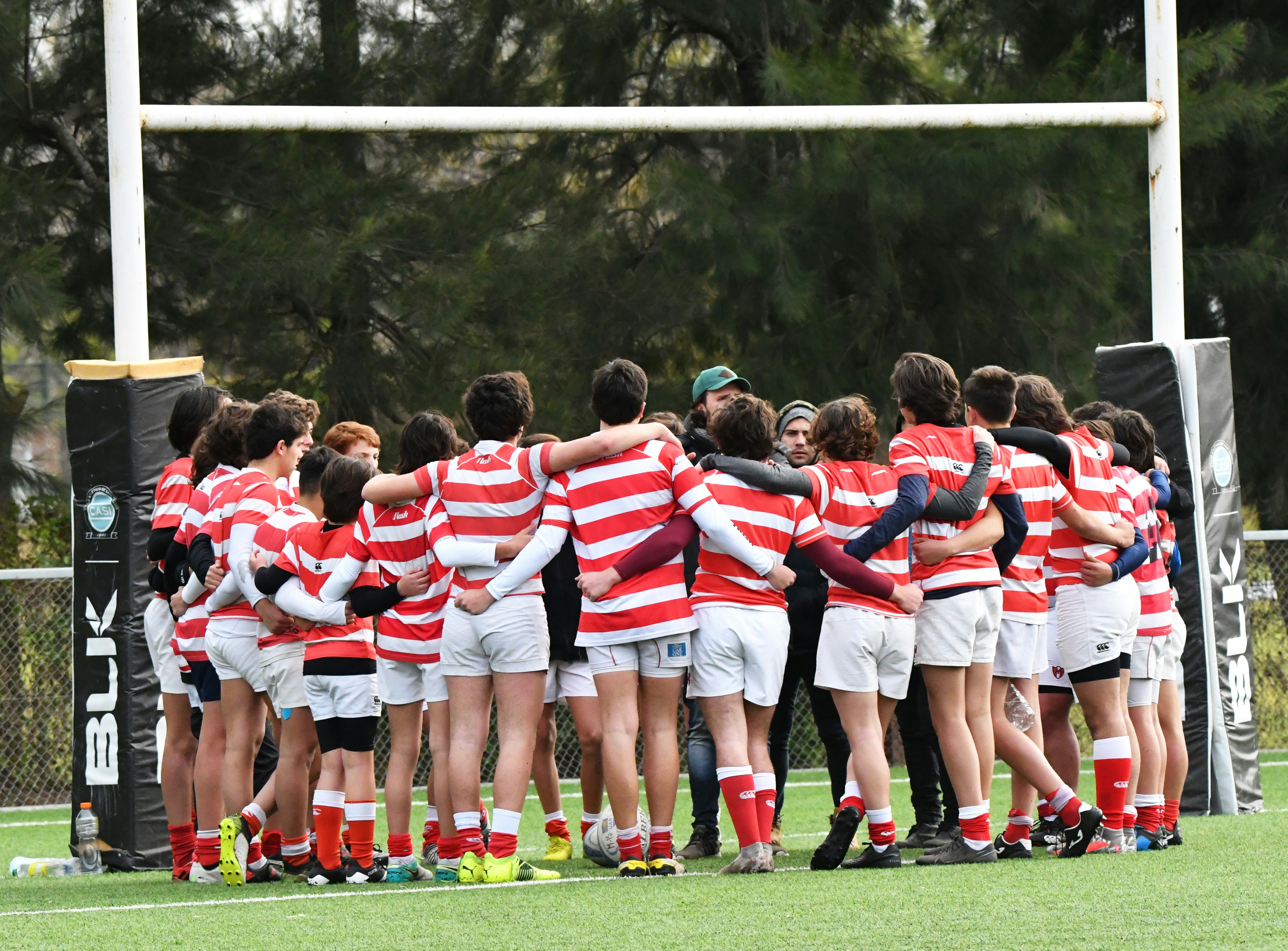 Rugby team on tour